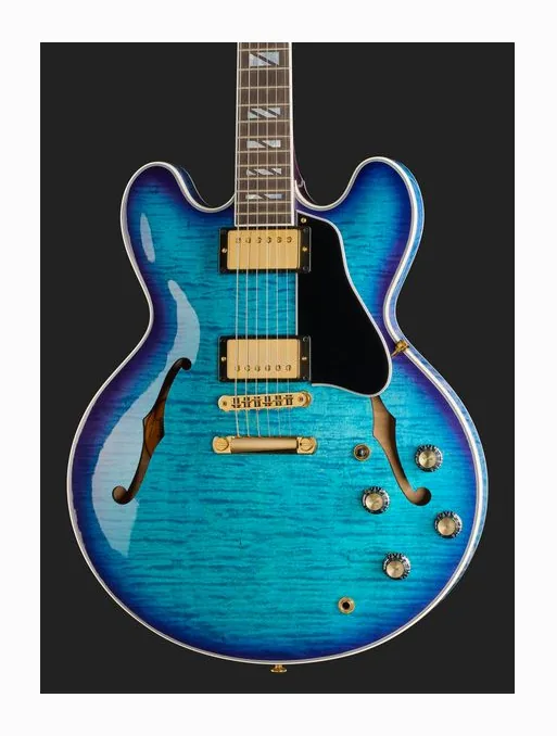 Gibson ES Supreme Blueberry Burst, pickup e manopole dei controlli
