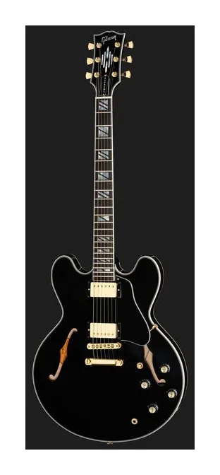 Gibson ES Supreme Gloss Ebony, pickup e manopole dei controlli