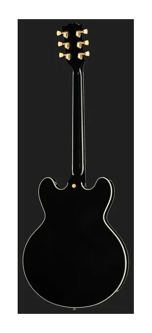 Gibson ES Supreme Gloss Ebony, corpo e verniciatura in primo piano