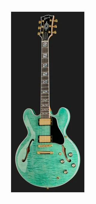 Gibson ES Supreme Seafoam Green, vista posteriore del corpo