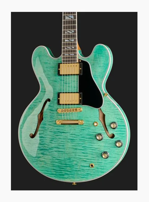 Gibson ES Supreme Seafoam Green, capotasto e prime posizioni della tastiera