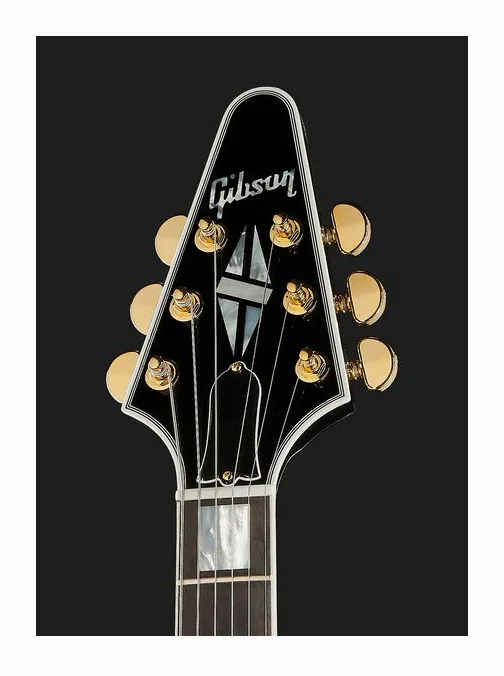 Gibson Flying V Custom EB, corpo e verniciatura in primo piano