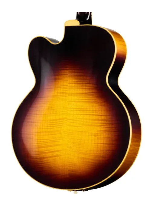 Gibson 1957 L-5 CES Reissue VS, corpo e verniciatura in primo piano