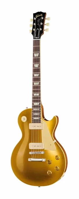 Gibson Les Paul 56 Goldtop ULA in primo piano frontale