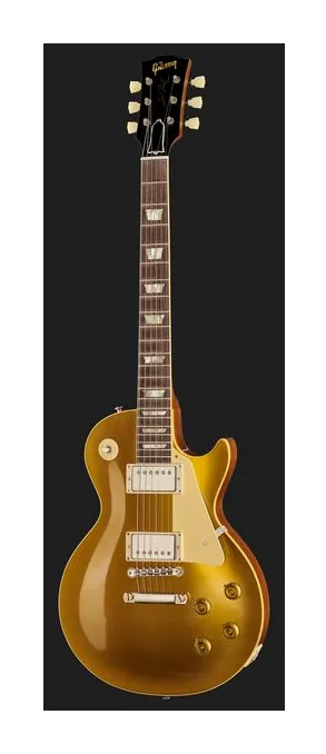 Gibson Les Paul 57 Goldtop ULA, corpo e verniciatura in primo piano