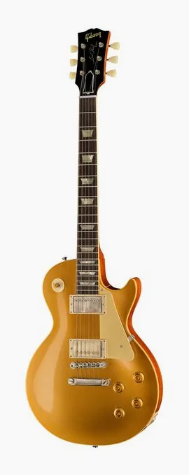 Gibson Les Paul 57 Goldtop VOS fotografato frontalmente