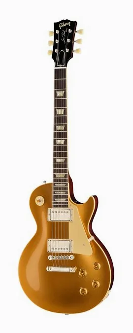 Gibson Les Paul 57 Goldtop DB VOS in primo piano frontale