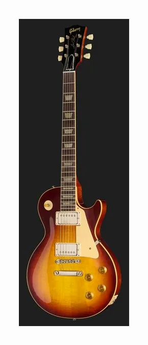 Gibson Les Paul 58 Bourbon Burst VOS, corpo e verniciatura in primo piano