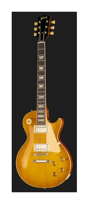 Gibson Les Paul 58 Lemon Burst HA, manico e tastiera visti di lato
