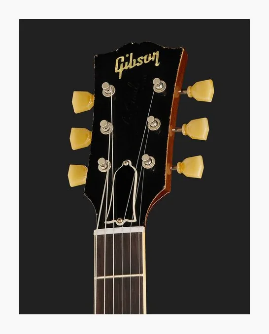 Gibson Les Paul 58 Lemon Burst HA, corpo e verniciatura in primo piano
