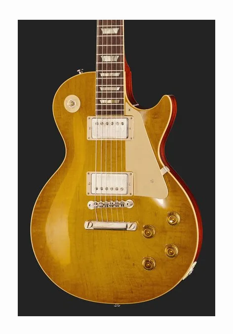 Gibson Les Paul 58 Lemon Burst VOS, profilo laterale del corpo