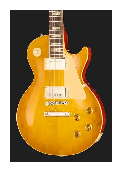 Gibson Les Paul 58 Lemon Burst LA, paletta con meccaniche e logo