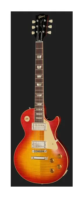Gibson Les Paul 58 Washed Cherry VOS, paletta con meccaniche e logo