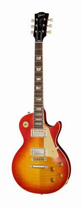 Gibson Les Paul 58 Washed Cherry VOS in primo piano frontale