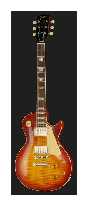 Gibson Les Paul 59 Cherry Teaburst LA, manico e tastiera visti di lato