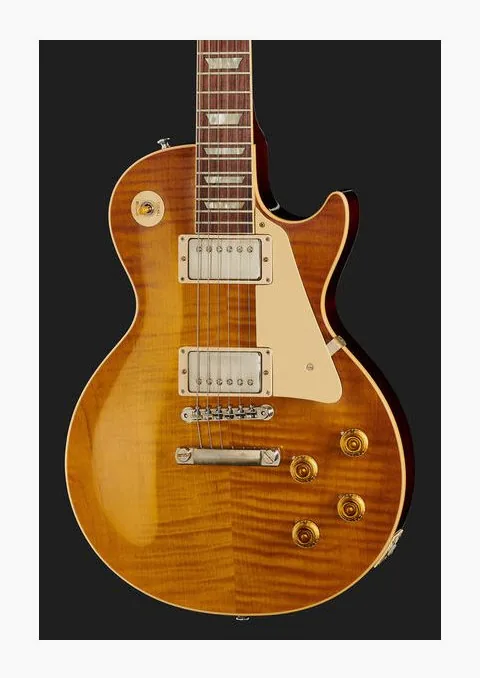 Gibson Les Paul 59 Dirty Lemon VOS, paletta con meccaniche e logo