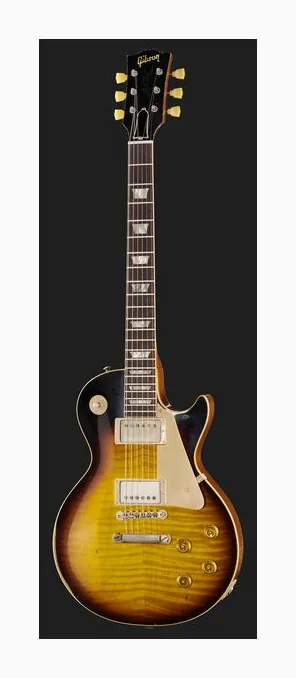 Gibson Les Paul 59 Kindred Burst UHA, pickup e manopole dei controlli