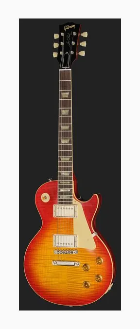 Gibson Les Paul 59 Washed Ch VOS, paletta con meccaniche e logo