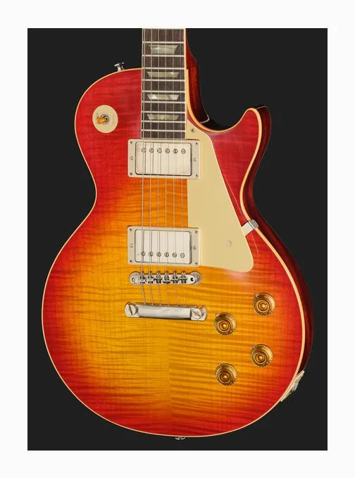 Gibson Les Paul 59 Washed Ch VOS, paletta con meccaniche e logo