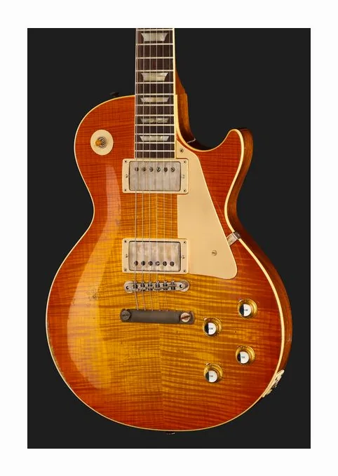 Gibson Les Paul 60 HA HPT TB, curve del body viste dall'alto