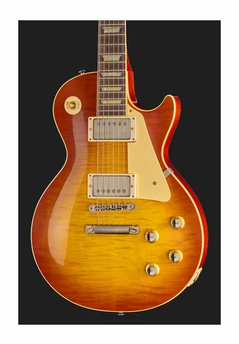Gibson Les Paul 60 Iced Tea VOS, curve del body viste dall'alto