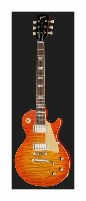 Gibson Les Paul 60 Tangerine BurstVOS, corpo e verniciatura in primo piano
