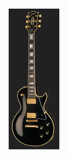 Gibson Les Paul 68 Custom Ebony ULA, manico e tastiera visti di lato