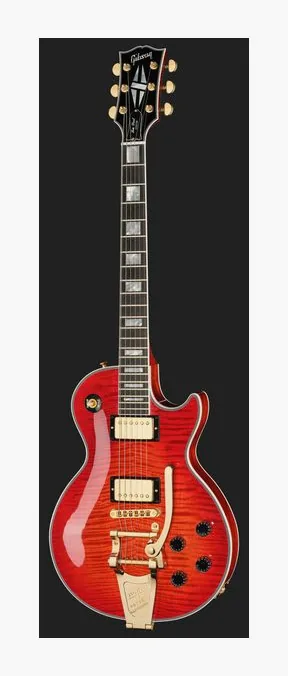 Gibson Les Paul C Bigsby HPT Firemist, corpo e verniciatura in primo piano