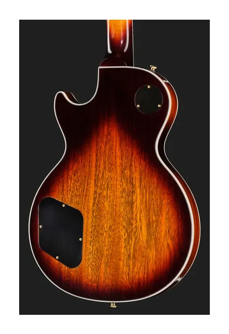 Gibson Les Paul Custom 70s Tobacco B, paletta con meccaniche e logo