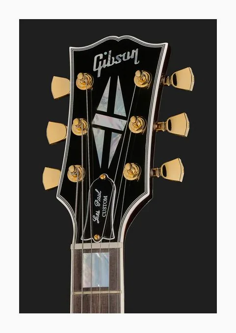 Gibson Les Paul Custom 70s Tobacco B, capotasto e prime posizioni della tastiera