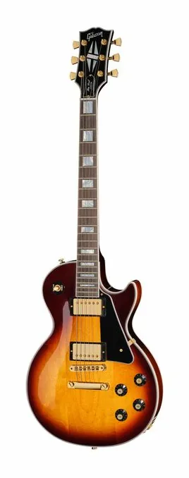 Gibson Les Paul Custom 70s Tobacco B in primo piano frontale