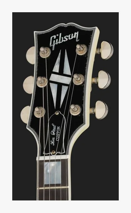 Gibson Les Paul Custom Cl White HA, selettore pickup e jack di uscita