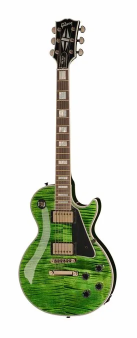 Gibson Les Paul Custom HPT EmeraldB#2 fotografato frontalmente