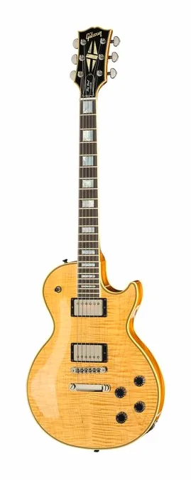 Gibson Les Paul Custom HPT AN #2 inquadrato di fronte su sfondo neutro