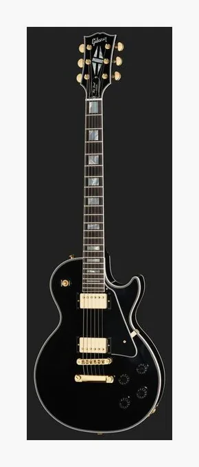 Gibson Les Paul Custom Long Scale EB, curve del body viste dall'alto