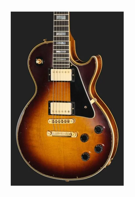 Gibson Les Paul Custom TSunb HA CS, manico e tastiera visti di lato
