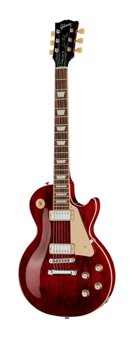Gibson Les Paul Deluxe 70s Wine Red visto di fronte