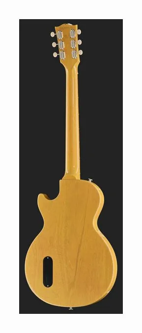 Gibson Les Paul Junior TV Yellow, corpo e verniciatura in primo piano