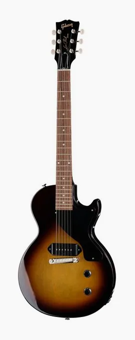 Gibson Les Paul Junior VTB inquadrato di fronte su sfondo neutro