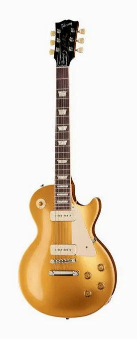 Gibson Les Paul Standard 50s P90 inquadrato di fronte su sfondo neutro