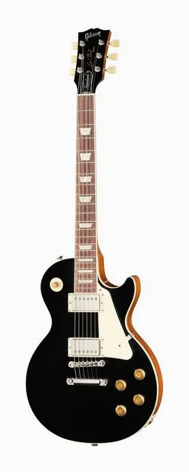 Gibson Les Paul Standard 50s Ebony fotografato frontalmente