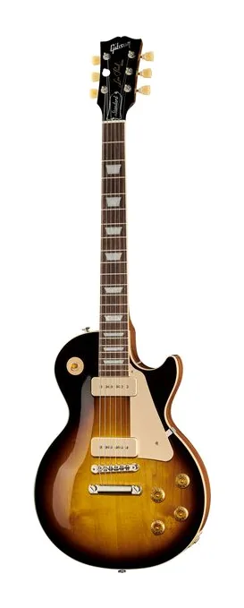 Gibson Les Paul Standard 50s P90 TB inquadrato di fronte su sfondo neutro