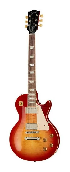 Gibson Les Paul Standard 50s HCS inquadrato di fronte su sfondo neutro