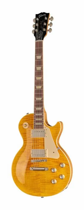Gibson Les Paul Standard 60s Honey Am inquadrato di fronte su sfondo neutro