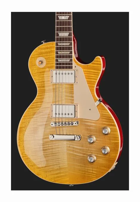 Gibson Les Paul Standard 60s AAA LB, curve del body viste dall'alto