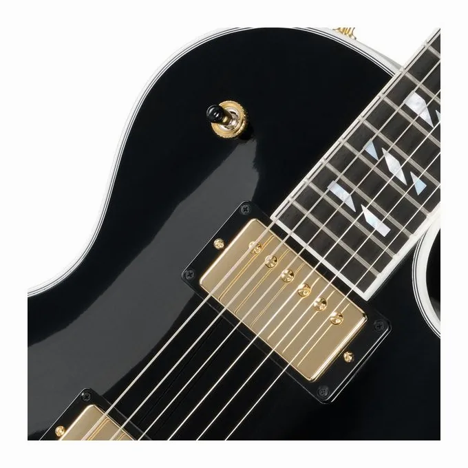 Gibson Les Paul Supreme Ebony, corpo e verniciatura in primo piano