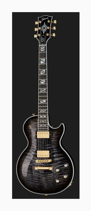 Gibson Les Paul Supreme Trans Ebony B, capotasto e prime posizioni della tastiera