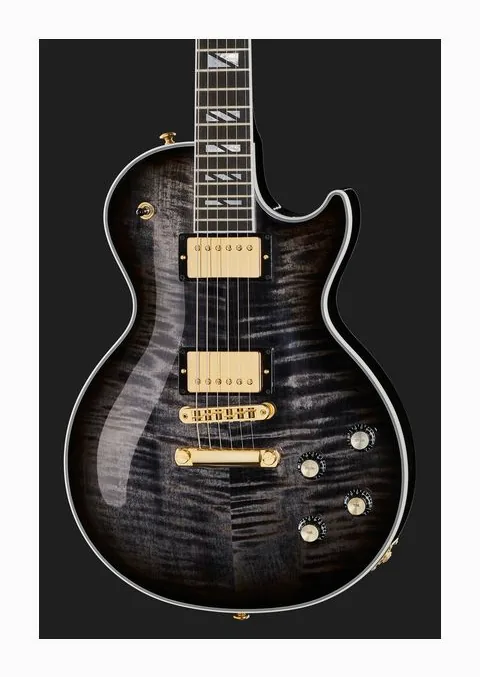 Gibson Les Paul Supreme Trans Ebony B, profilo laterale del corpo