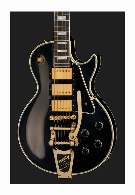 Gibson LP 57 Custom 3PU Bigsby VOS, profilo laterale del corpo