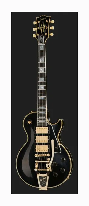 Gibson LP 57 Custom 3PU Bigsby LA, curve del body viste dall'alto